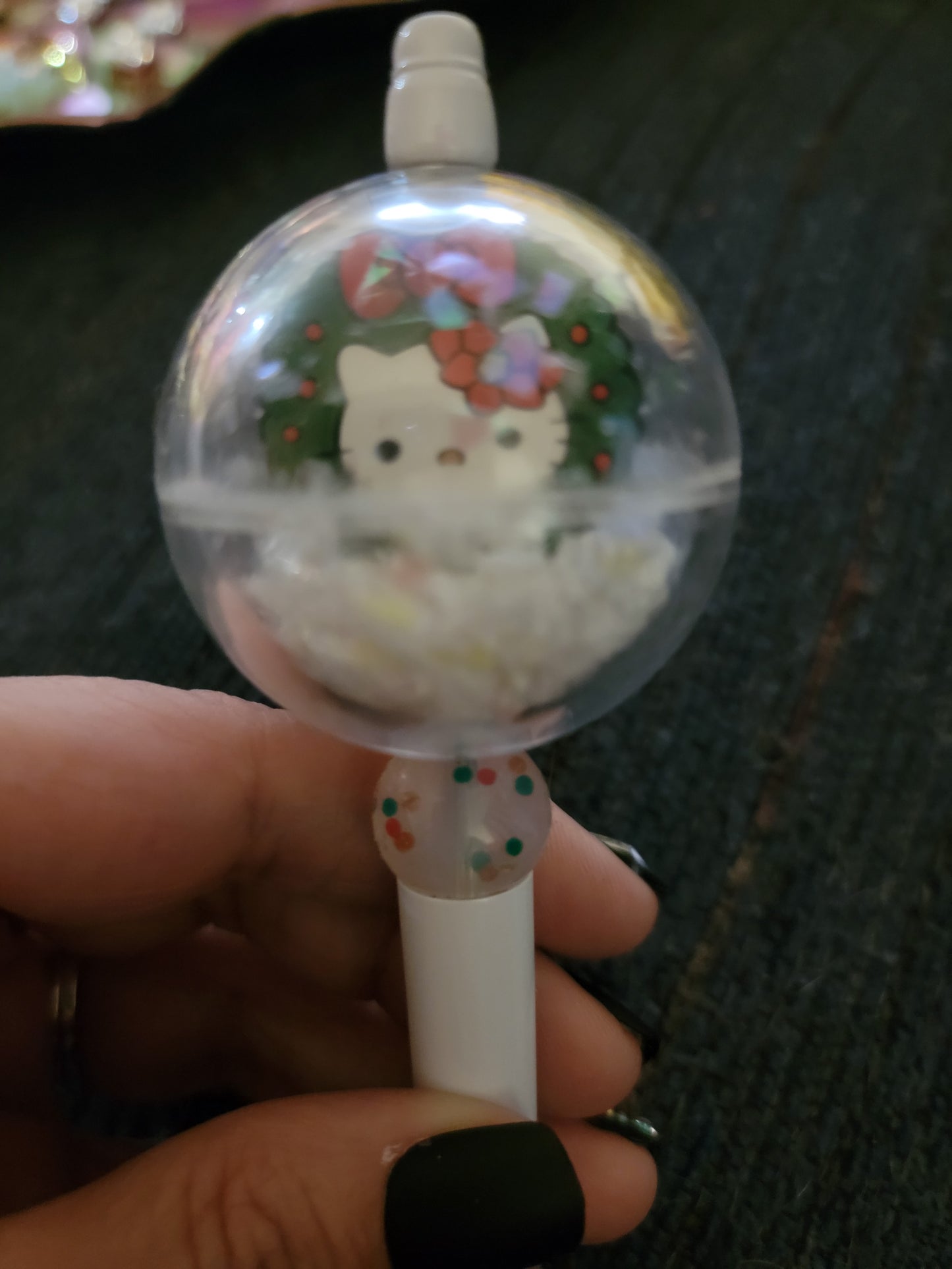 Snow globe pens-This is an example of available options and is not currently for sale.