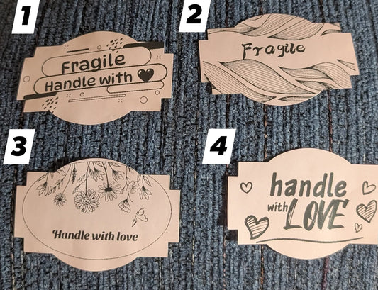 Fragile stickers