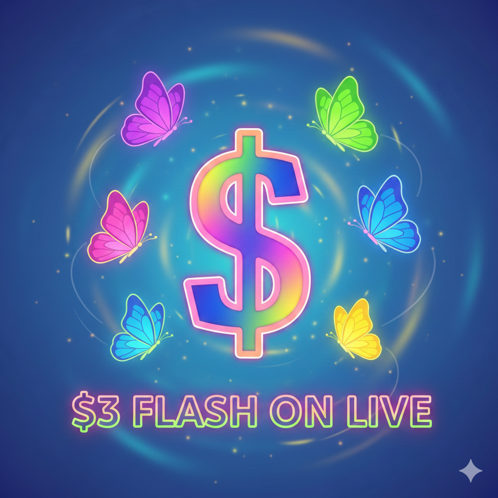 $3 pre-made flash on live