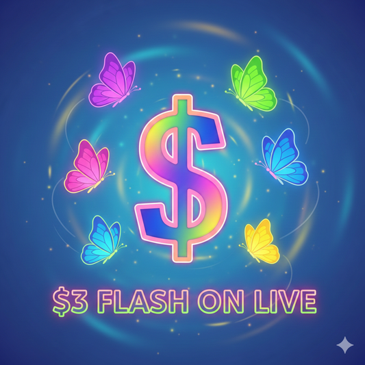 $3 pre-made flash on live